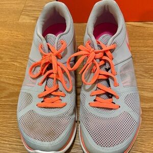 Nike Women's Gray and Orange Athletic Shoes